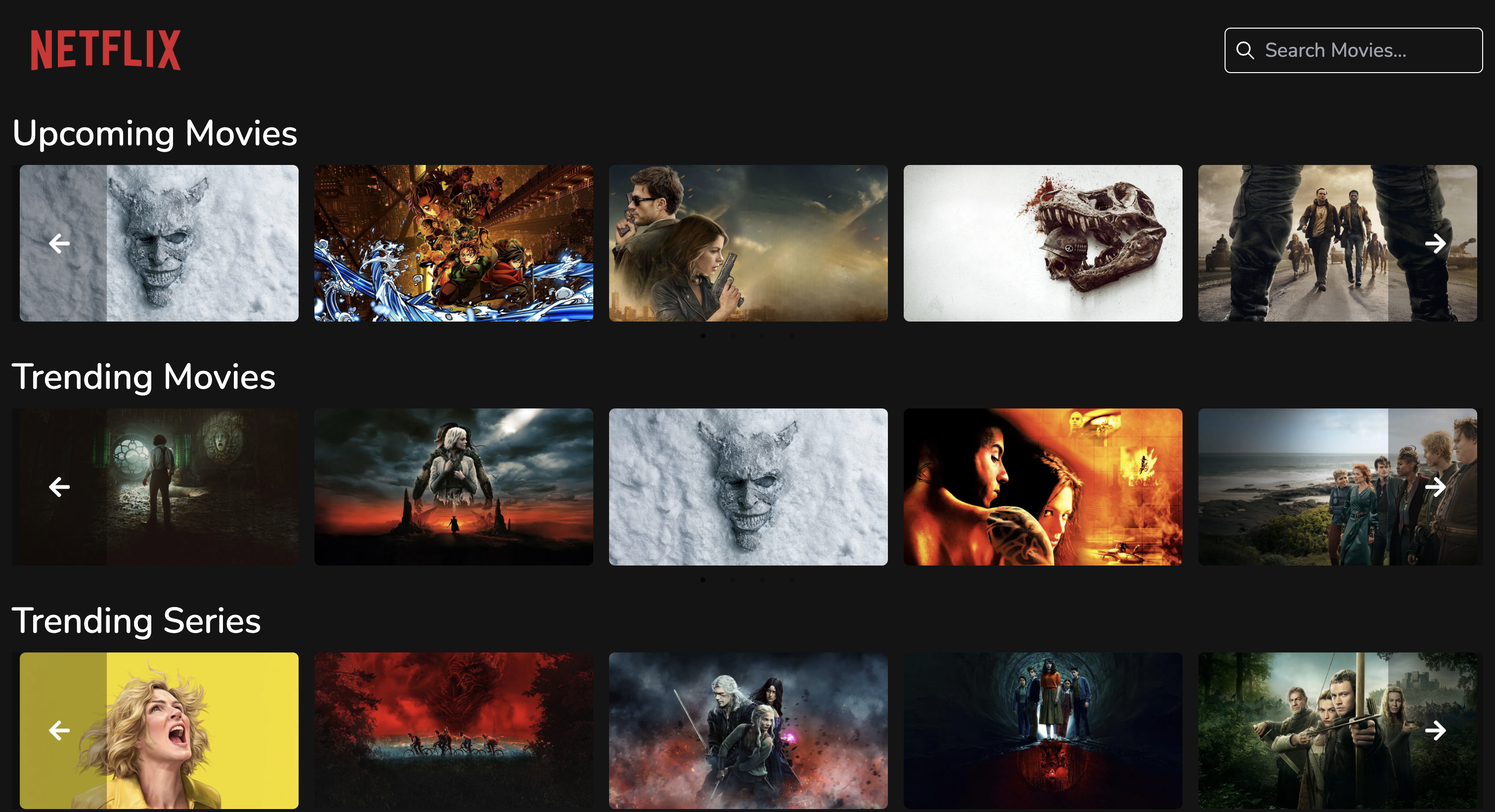 Preview de Netflix Clone